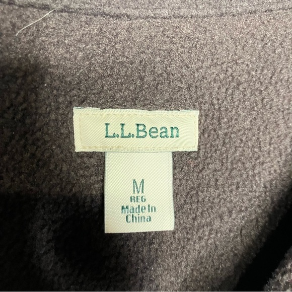 L.L. Bean fleece lined plaid flannel button down shirt size medium - Picture 2 of 5